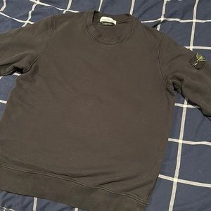 Men’s black stone Island, crewneck sweatshirt L